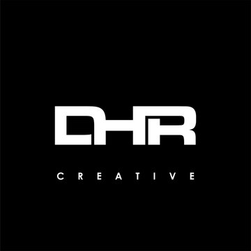 DHR Letter Initial Logo Design Template Vector Illustration