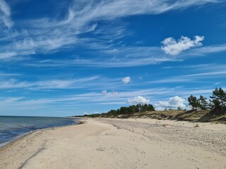 beach and blue sky