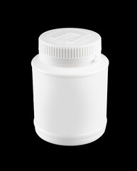 medicine container isolated on white