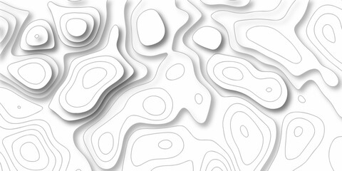 abstract vactor white lines pattern and Topographic and maunt,river,sea map background. Line topography map contour background, geographic grid. Abstract vector illustration.