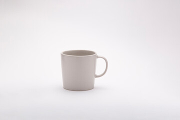 coffee color cup on white background