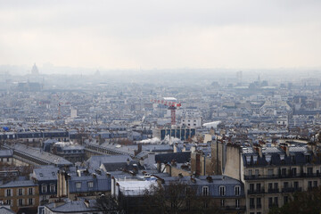 Panorama of Paris from Montpmartre hill