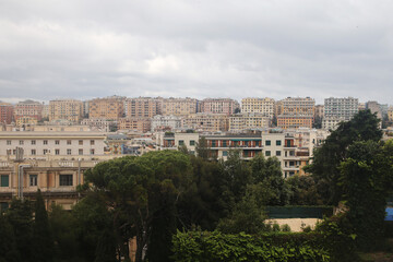 Fototapeta na wymiar The panorama of Genoa, Italy