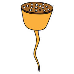 lotus on the water illustration, Hand-drawn illustration, Icon