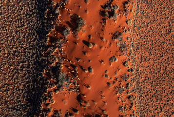 Desert sand dunes in Australia.