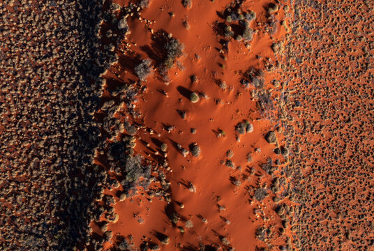 Desert sand dunes in Australia.