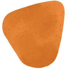 Abstract watercolor wiggly shape clipart.