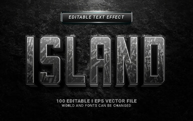 island text effect