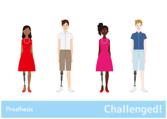 Challenged!／障がいと共に生きチャレンジする世界の人々／living with disability／Prosthetic foot／Prosthesis