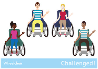 Challenged!／障がいと共に生きチャレンジする世界の人々／living with disability／wheelchair