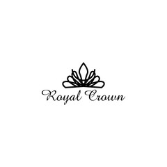 Royal Crown Logo Design Vector