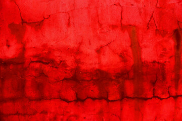 Abstract Cracked  Red Wall Background. Haunted and Creepy Red Wall Background. 
Horror Concept