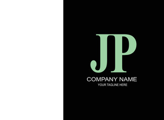 JP abstract vector monogram 