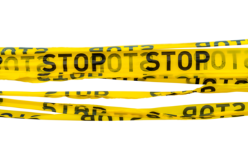 Barrier tape for no entry at an construction site or crime zone