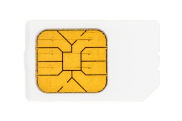 Used mobile phone sim card