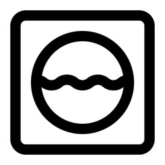 Washing Machine Icon Illustration