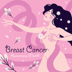 breast cancer awareness month, banner