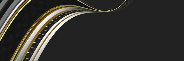 Abstract black gold and grey background