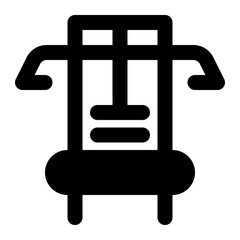 Gym Machine Icon Illustration