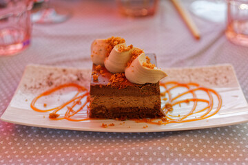 gros plan sur un fondant au chocolat