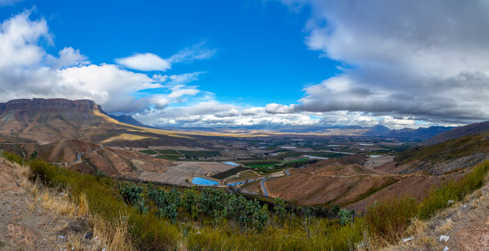 The view from Gydo Pass on farm land