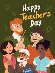 teachers day, banner