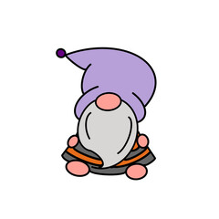 Fototapeta premium Cute Gnome Theme Halloween 