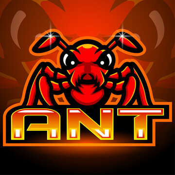 Ants mascot esport logo design