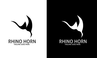 Illustration vector graphic of logo template rhino horn perfect for you identity brand © Ardi
