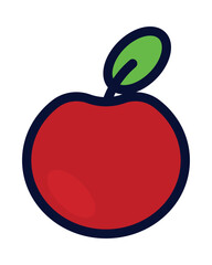 apple cartoon icon