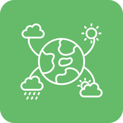 Climatization Multicolor Round Corner Line Inverted Icon