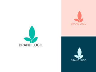 ILLUSTRATION ABSTRACT LEAF NATURE. ECO ELEMENT LOGO ICON DESIGN VECTOR FOR YOUR BRAND, BUSINESS