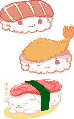 sushi cute set