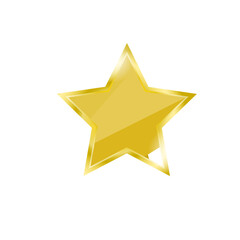 gold star on white