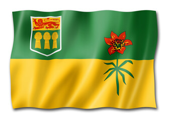 Saskatchewan province flag, Canada