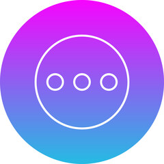 Ellipsis Gradient Circle Line Inverted Icon