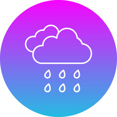 Rain Gradient Circle Line Inverted Icon
