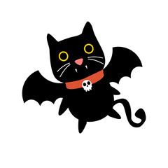 Cute Vampire Cat Cartoon