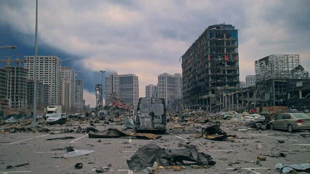 War ruin city danger ukraine kyiv kiev destruction house destroy