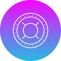 Generic Gradient Circle Line Inverted Icon