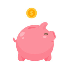 piggy bank and dollar coin Ideas for saving money for the future