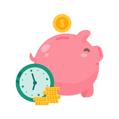 piggy bank and dollar coin Ideas for saving money for the future