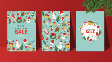 greeting cards for Christmas and New Year background.
