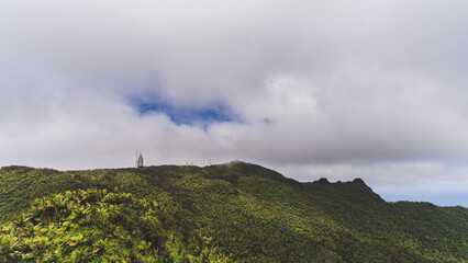 Panoramic view of El Yunque National Forest, Puerto Rico