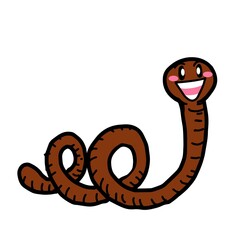 earthworm cartoon