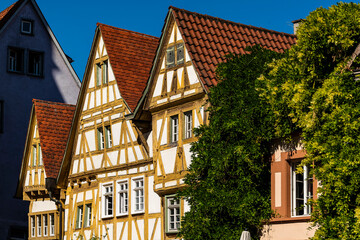 Fototapeta premium Dreigiebelhaus in Besigheim