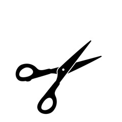 barber scissors silhouette for beauty salon