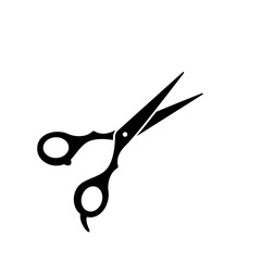 barber scissors silhouette for beauty salon