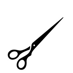 barber scissors silhouette for beauty salon