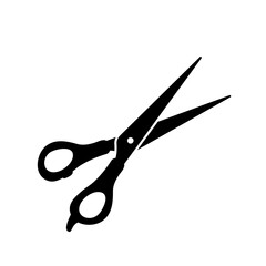 barber scissors silhouette for beauty salon